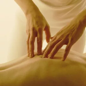 Esalen massage uses gentle fluid motions to promote relaxation and   relief of muscle tension